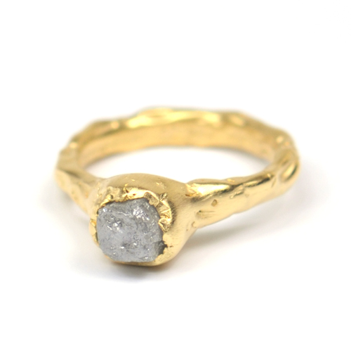 Cave Single Stone Treasure Ring - Click Image to Close